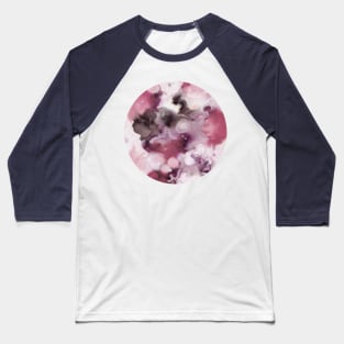 Organic Abstract in shades of plum Baseball T-Shirt